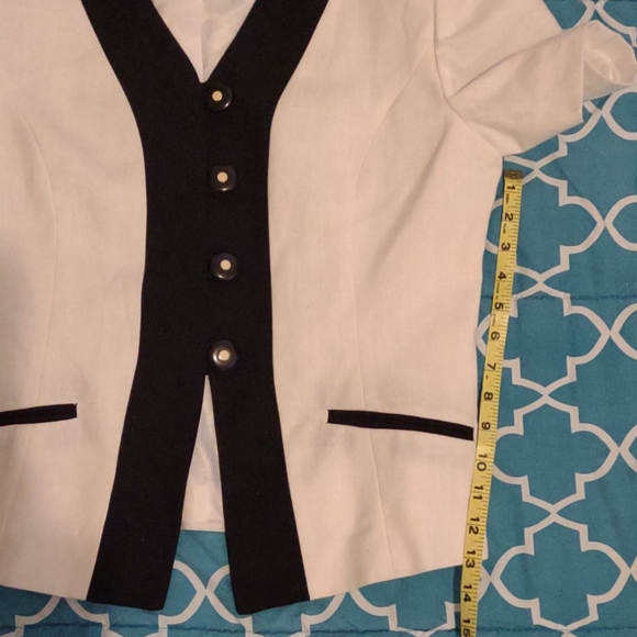 90's Kate McNaughton Petite linen look jacket (14) - Picture 6 of 6